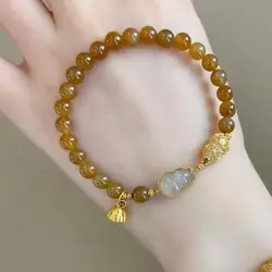 2024 New Chinese-style Orchid Blossoms Bracelet with Good Temperament All-match White Hand String for Women's GIft Fine Jewelry