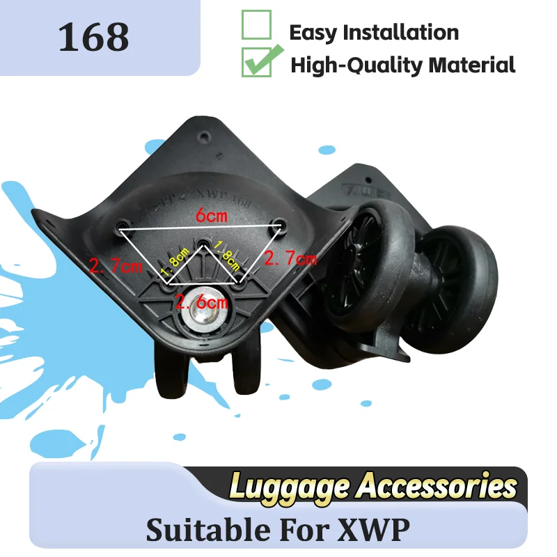 For XWP-168 Luggage 360°Silent Durable Dual Wheel Luggage Universal Luggage Wheels Luggage Pulleys Accessories Replacement Wheel