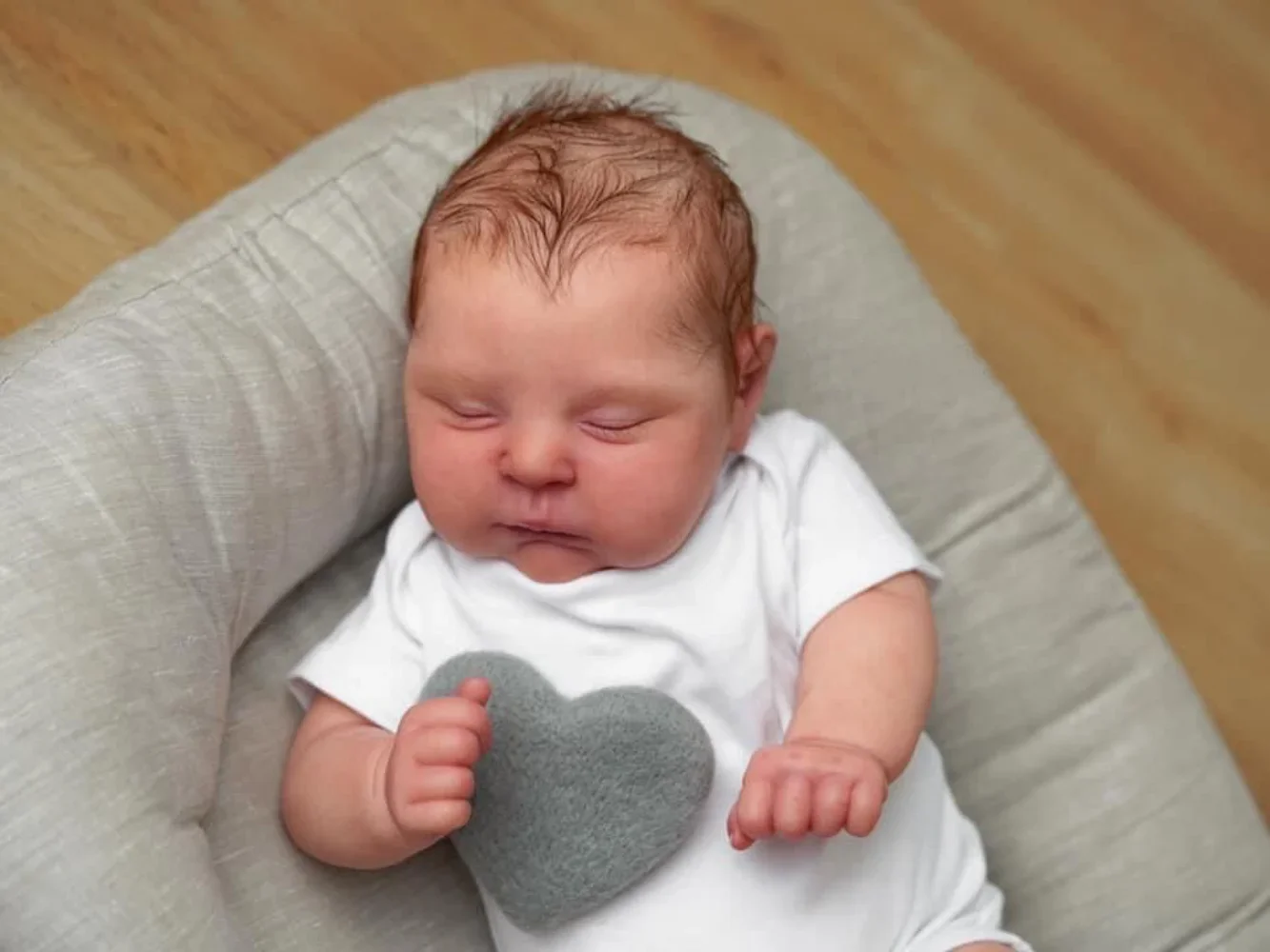 48CM complete pop herboren babypop perziken al geschilderd 3D-huid met hand zichtbare aderen handgemaakte echt uitziende babypoppen