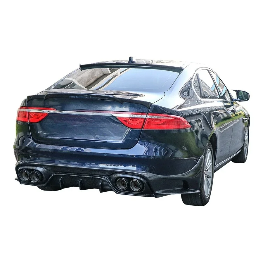 Lèvre arrière en Fiber de carbone pour accessoires de Modification extérieure Jaguar