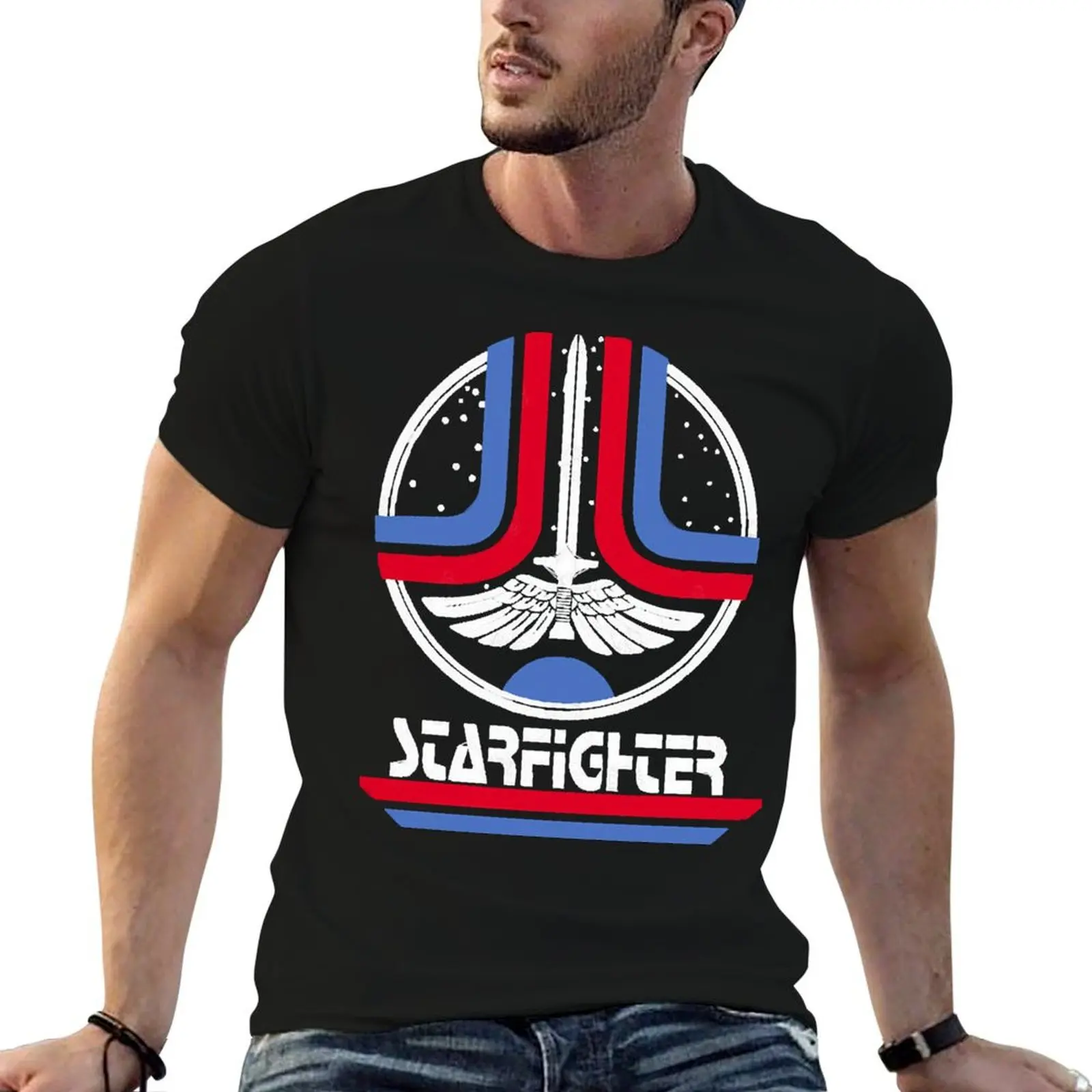 Starfighter T-Shirt Art Pattern Printed Casual Top