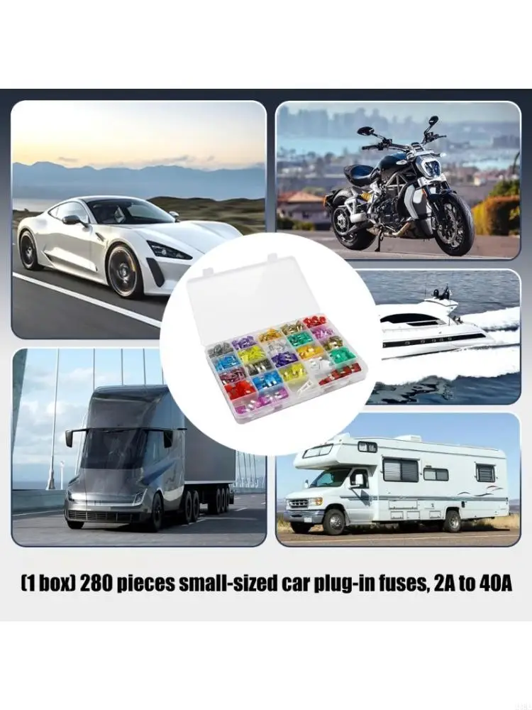  Premium 280Pcs Vehicle Safety Items Box Contains 11 Different Rating Categories For Circuits
