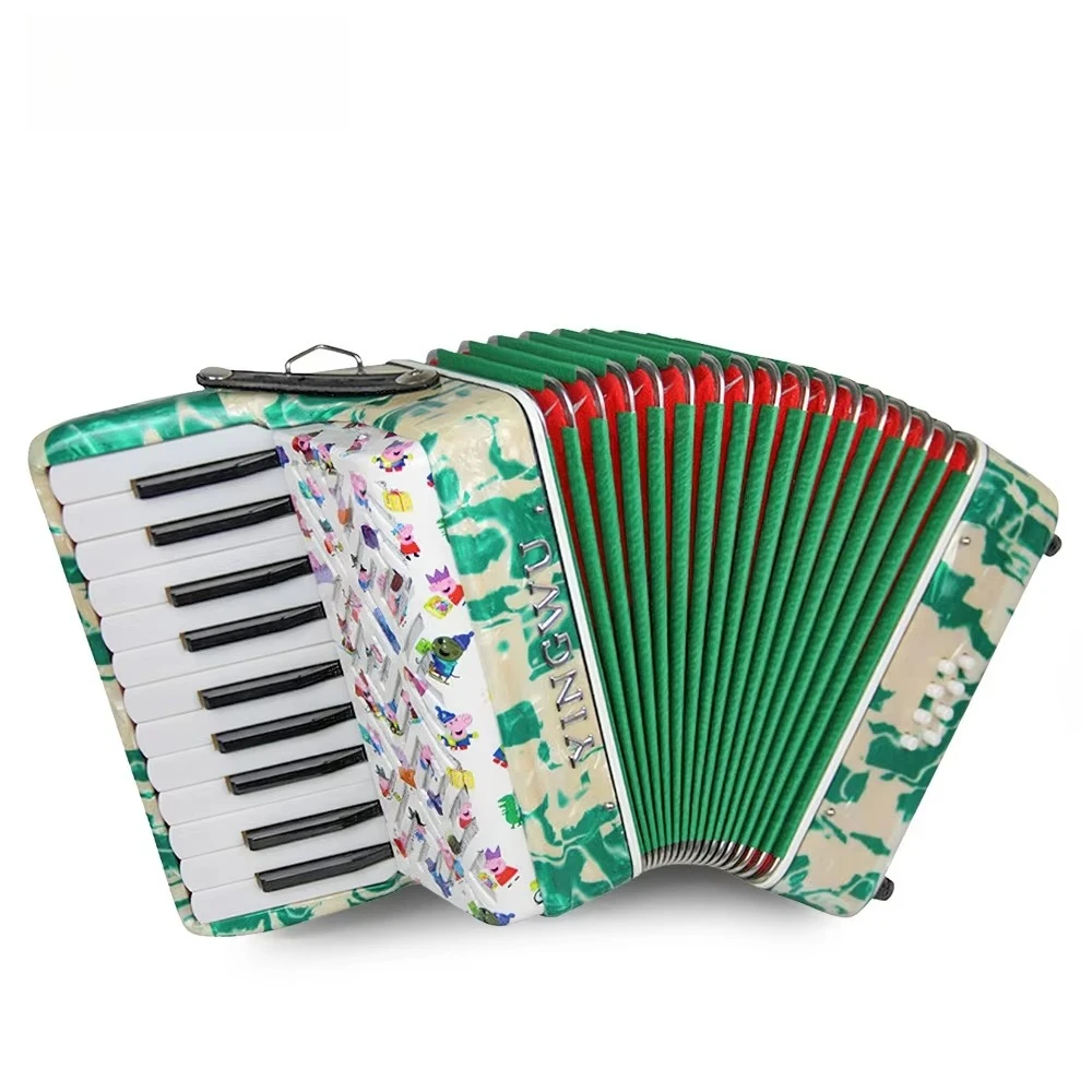 Musical Instruments Wholesale 22 Keys 8 Bass Hollow Design Diatonic Keyboard Accordion