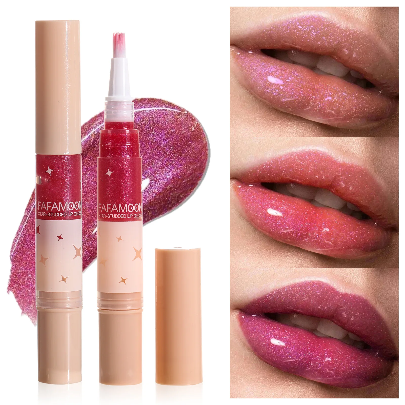 6 Colors  Lip Gloss Moisturizing Lift Complexion Lip Glaze Gel Ladies Supermodel Hot Sale Lip Balm Beauty Makeup Wome