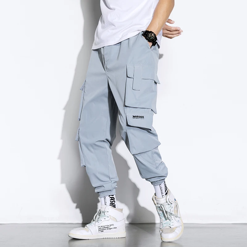Fashion Men Cargo Pants Hip Hop Joggers Cargo Pants Men Harem Pants Multi-Pocket Man Sweatpants Streetwear Casual Mens Pants