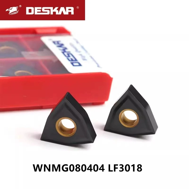 

Deskar Original Wnmg080404 Wnmg080408 Wnmg080412 Dk Lf3018 Cnc Lathe Cutter Turning Inserts Cutter Tools Parts for Cast Iron