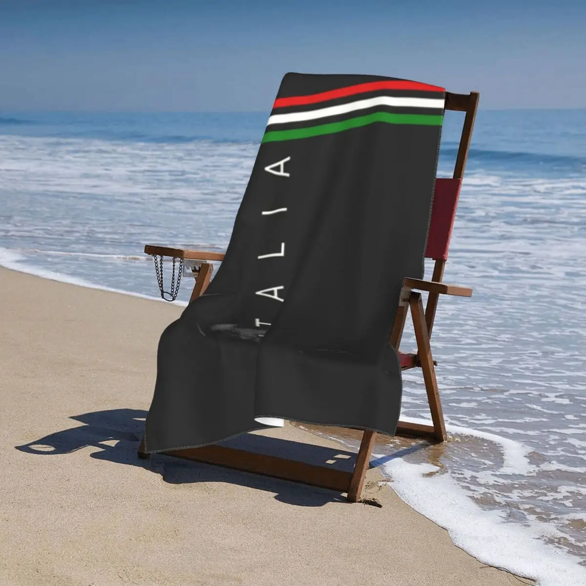 Italy Flag Beach Bath Towel Microfiber Italy Qatar Travelling Swimming Camping Towels