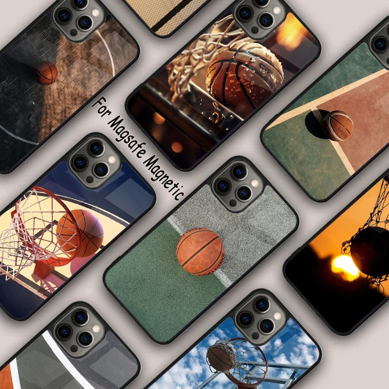 

Basketball Basket Magnetic Phone Case For APPLE iPhone 17 Air 16 14 13 12 Pro Max 15 Plus Wireless Charge With MagSafe Cover