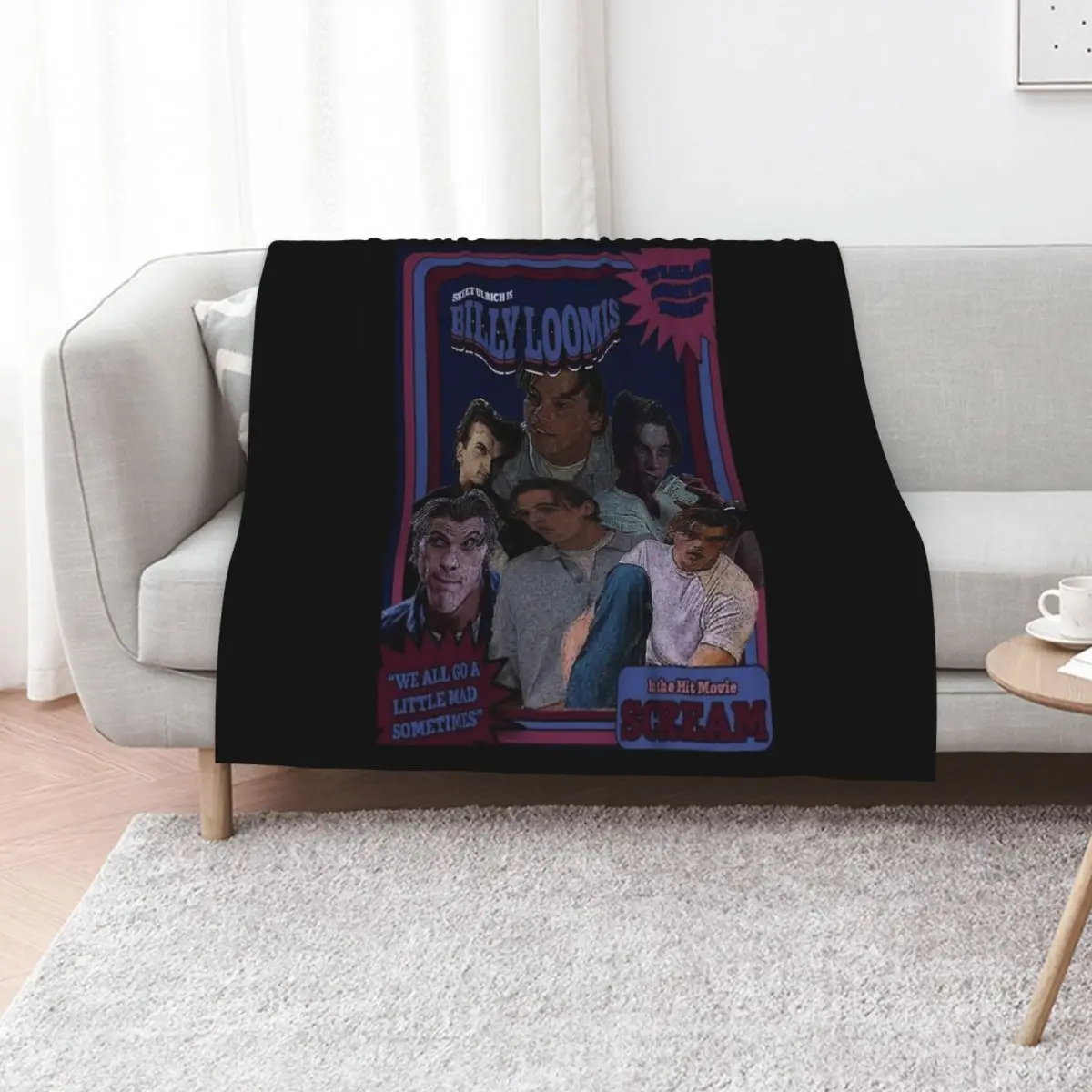 Billy Loomis Throw Blanket Tourist Flannels christmas decoration heavy to sleep wednesday Camping Blankets