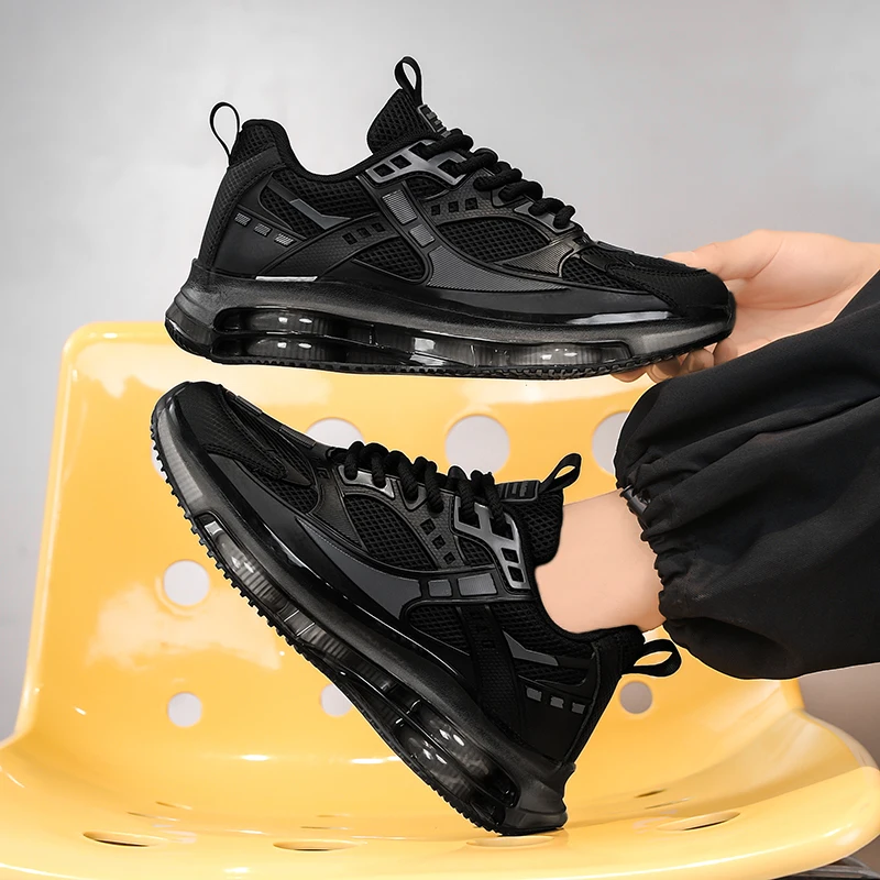 Lässige, bequeme, stilvolle Sport-Laufschuhe für Herren – stoßdämpfende, stabile, leichte Sohle, modisches Design, Fitness-Jogging-Freizeitschuhe, bequeme Sport-Trainingsschuhe für alle Jahreszeiten, weiches Futter – Detail 2