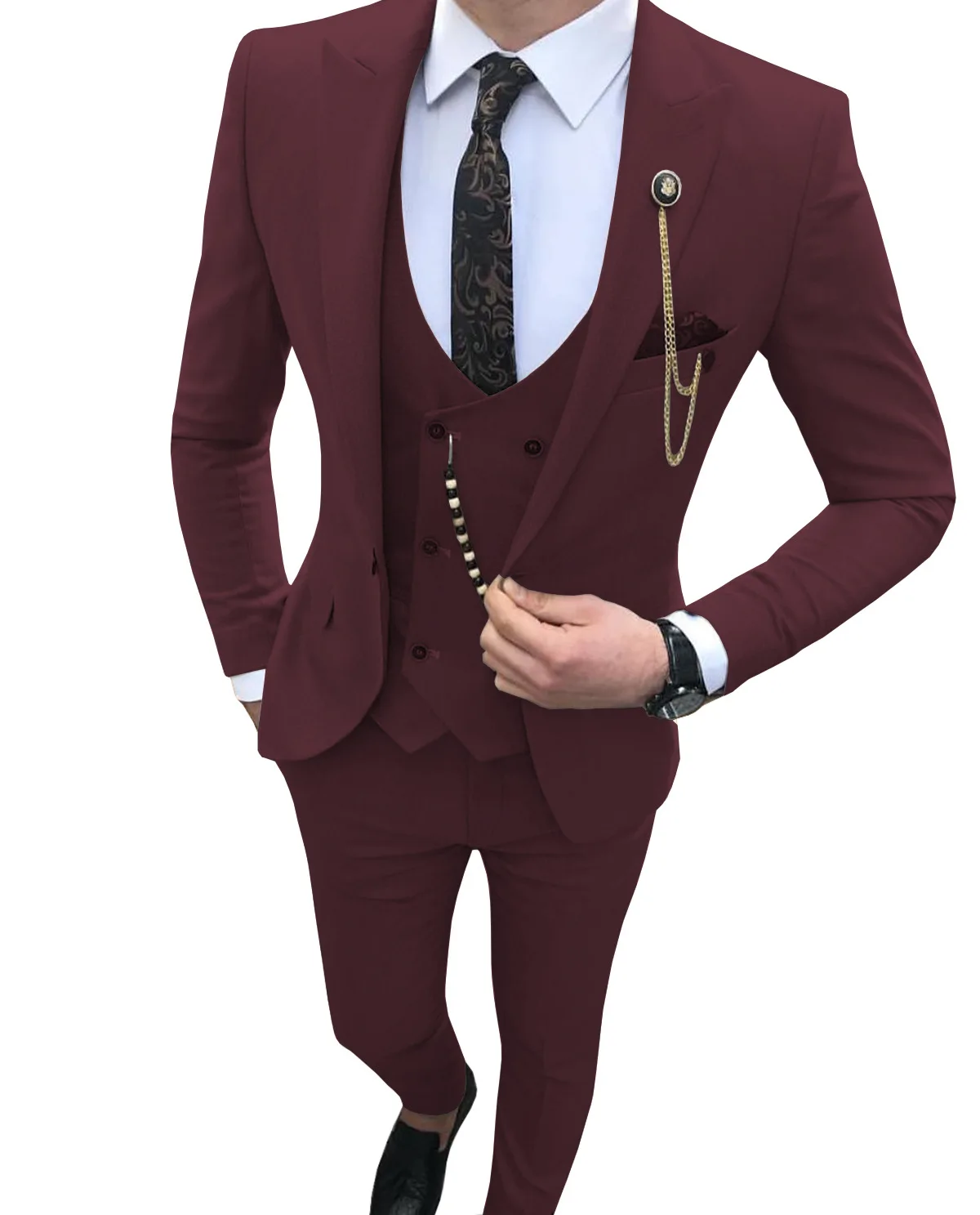 

10287 Formal occasion interview suit men's suit groom groomsmen group dress