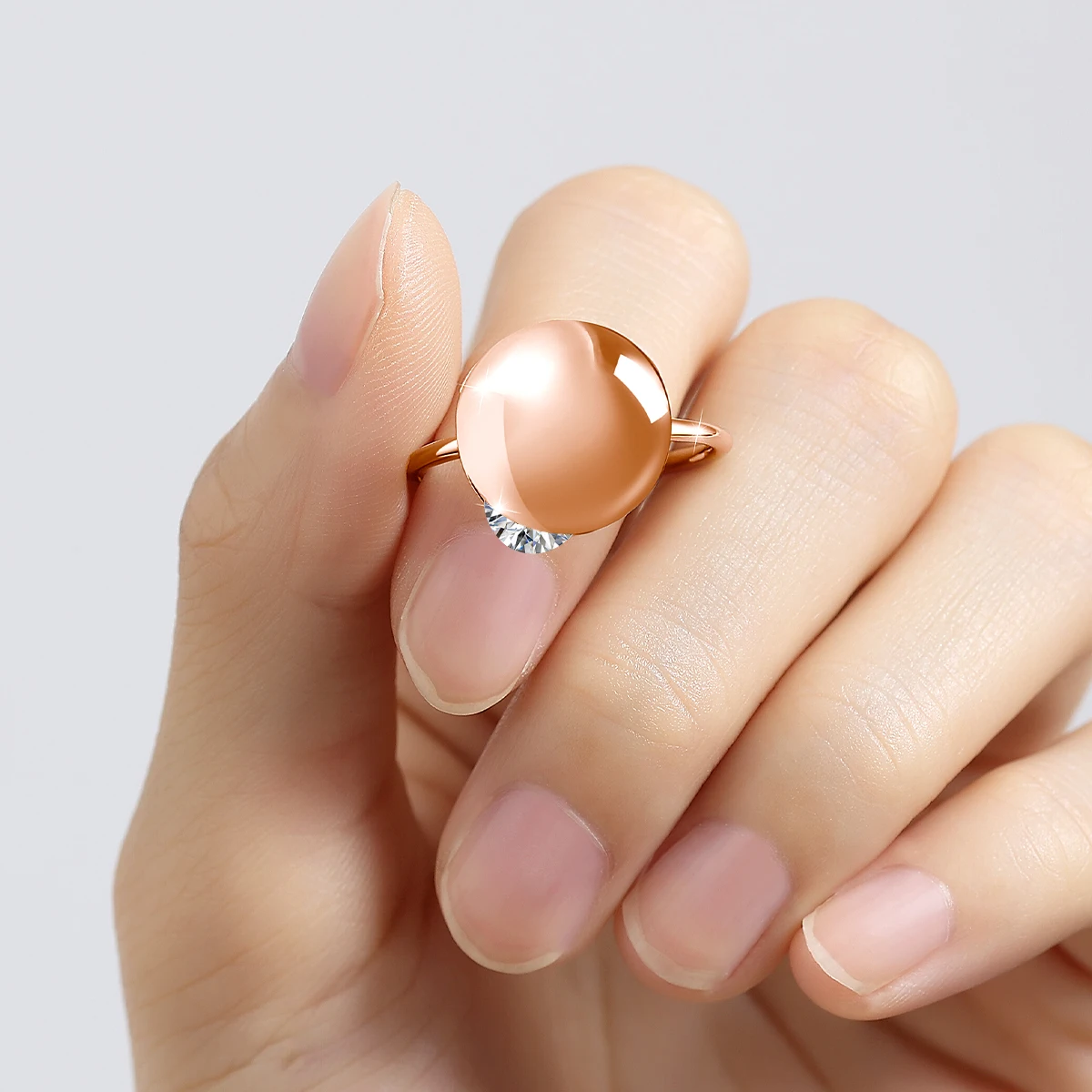  925 Silber 1CT Moissanit Muschelringe für Frauen 18K Goldfarbe Kleine Offene Ringe Damenschmuck Hochzeitsgeschenke Neu Trendig – Detail 11