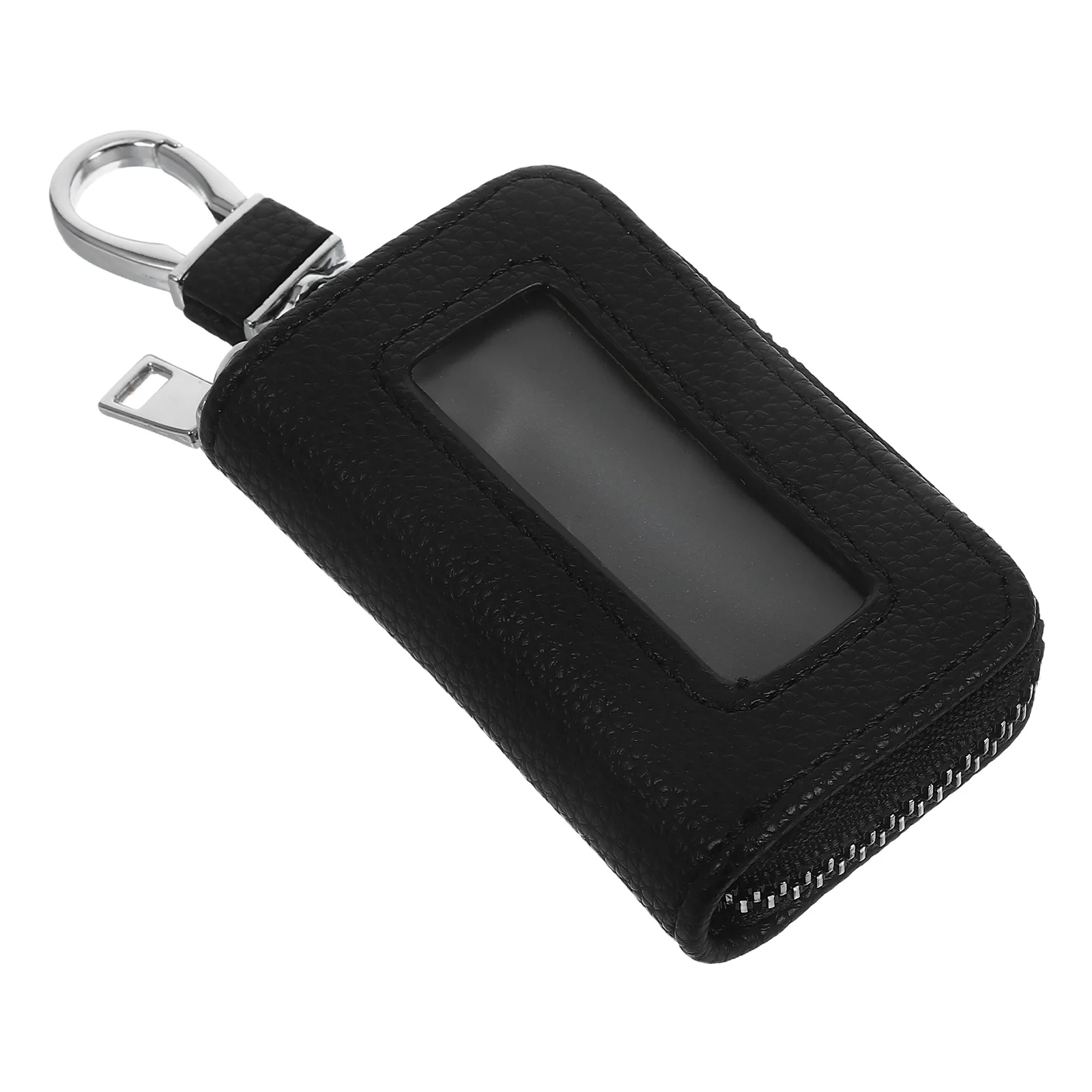 

Car Key Pouch Vintage Design Universal Fit Sturdy Metal Zipper Multifunctional Protective Sleeve For Car Storage Bag