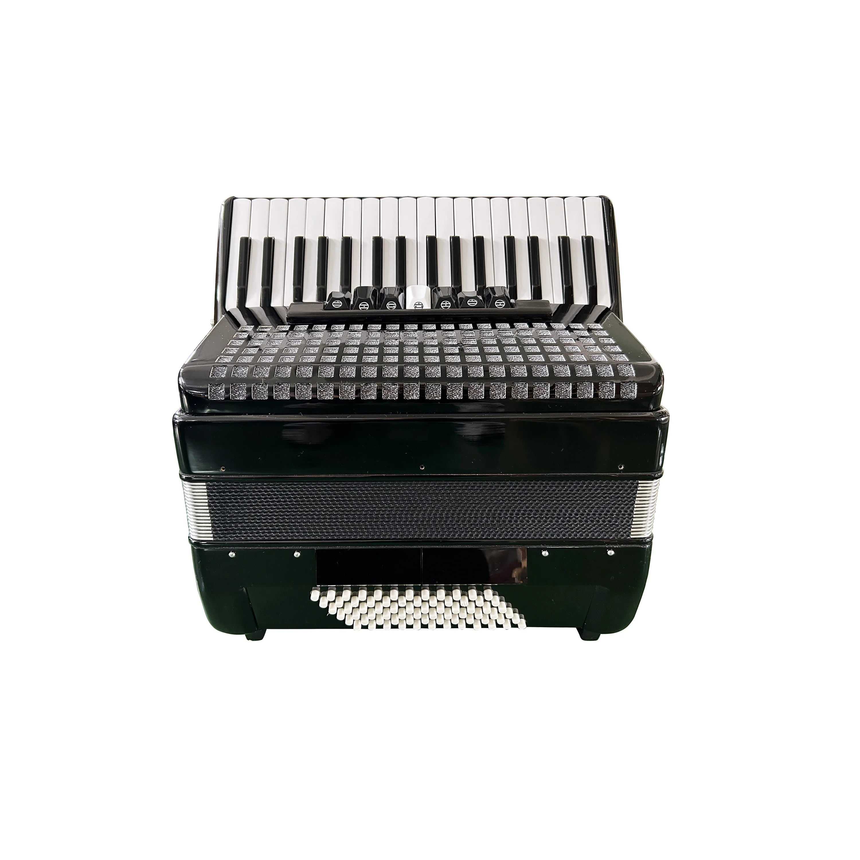 

SEASOUND Professional 34-Key 72-Bass 7+2 Register Piano Keyboard Black Accordion Instrument JP3472A OEM Made Wood Chromatic