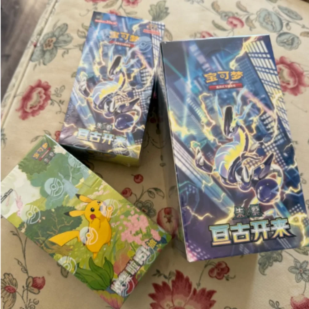 100% الأصلي البوكيمون PTCG 9.0 الأبدية والأبدية بطاقات صينية مبسطة أنيمي التجارة الداعم حزمة بطاقة تحصيل لعبة الهدايا