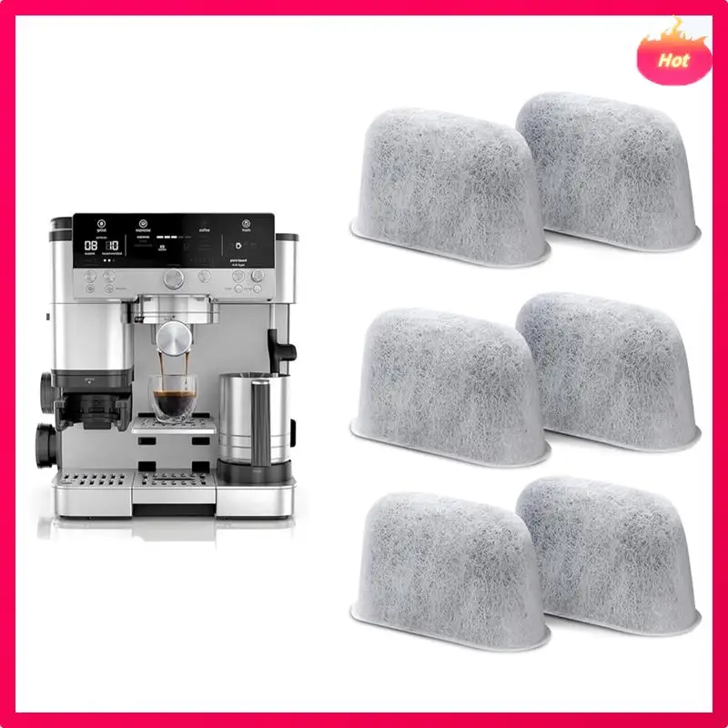 AD-忍者 ES601 ES701 エスプレッソコーヒーマシン交換用 6 個木炭水フィルターコーヒーフィルター