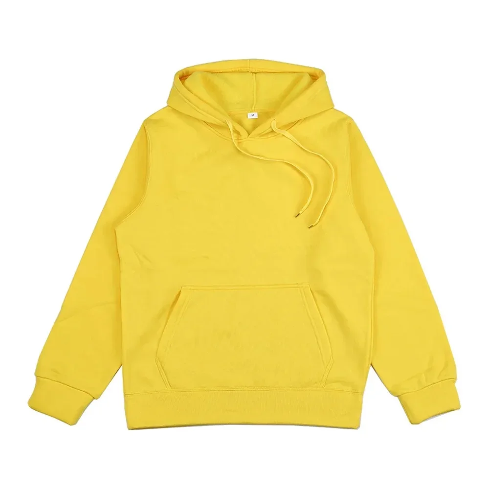 2023 Autumn and Winter New Unisex Fashion Fashion Fashion Brand Casual Hooded Sweater Sports Jogging Solid Color Loose Pullover