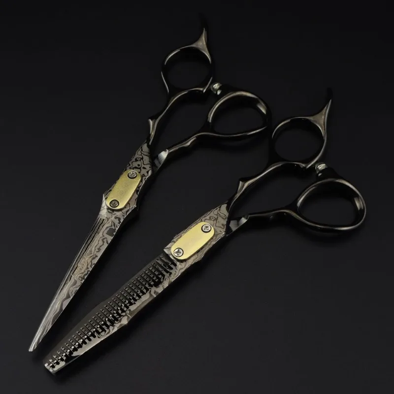 

Professional Japan 440c Steel 6 Inch Hair Cutting Scissors Haircut Thinning Barber Cut Shears Hairdressing Scissors