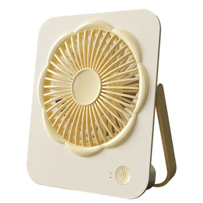 ^ وصول مروحة مكتب محمولة USB قابلة للشحن مروحة رقيقة جدا 180 ° مروحة شخصية قابلة للطي ومروحة محمولة هادئة للمكتب #1