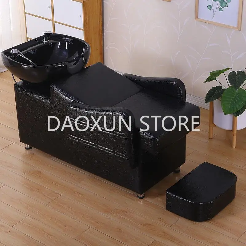 Comfort Shampoo Sink Chair Hair Basin Salon Shower Head Spa Hair Wash Chair Luxury Therapy Lavacabezas Salon Equipment MQ50SC