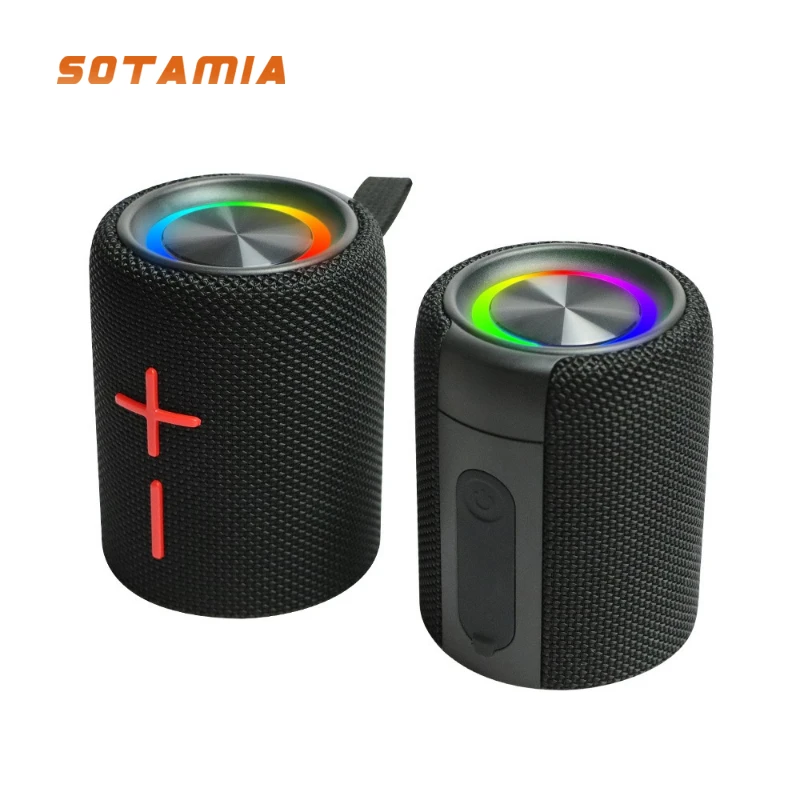 

SOTAMIA 1 шт. магнитный Bluetooth-динамик RGB цветной сабвуфер портативный беспроводной уличный динамик TWS аудиосаундбар «два в одном»