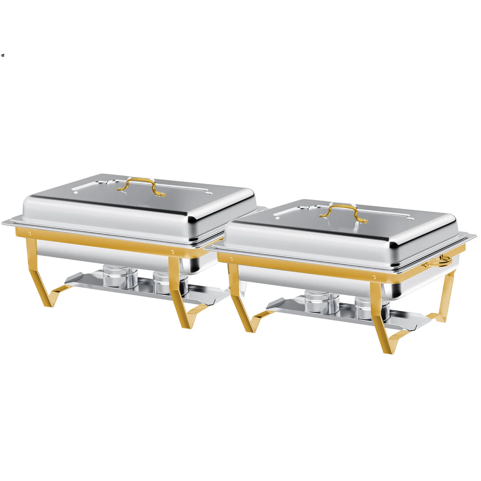 RVS 316 Chafing Dish Buffetset Rechthoekig Semi-Verguld Schotels Warmhouders voor Hotel Catering, Feesten Bruiloften