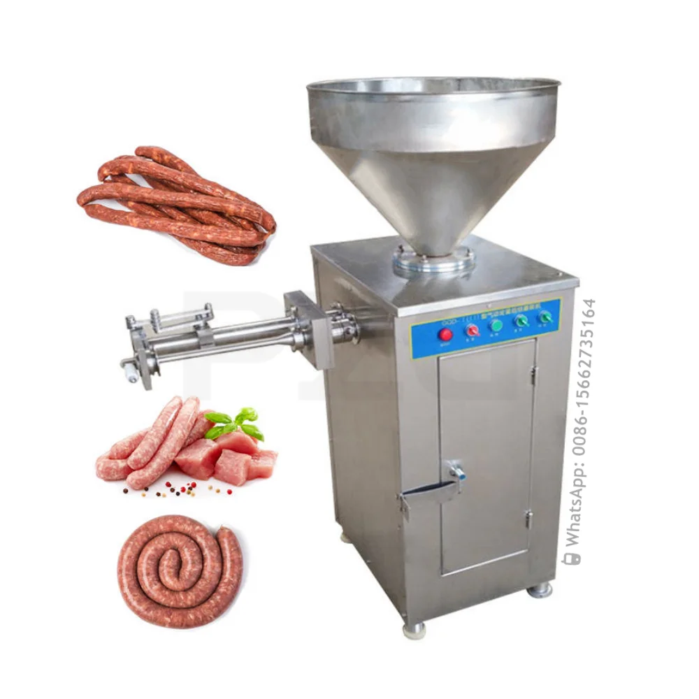 Pneumatic Stuffer Electric Industry 60L Automatic Sausage Filling Twisting Stuffer Device Hydraulic Thai Sausage Filler Machine