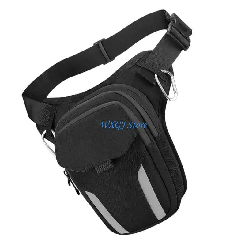

37JE Multifunction Motorcycle Waist Drop Leg Bag Men and Women Thigh Fanny Hip Thigh Bag for Cycling Hiking
