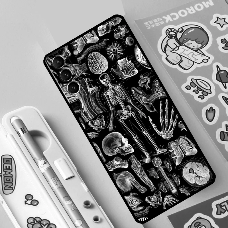 Skeleton  Bones Case For Samsung Galaxy S23 S22 S20 S21 Ultra S8 S9 S10 Note10 Plus Note20 Ultra S20 FE Cover