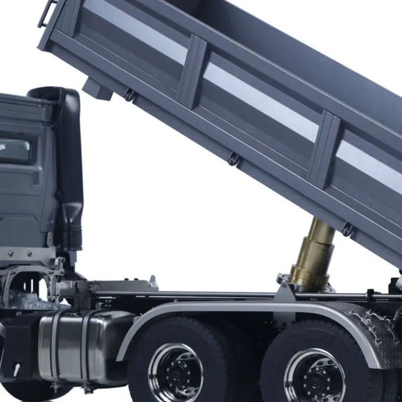 

Игрушки 1/14 RC Гидравлический самосвал 6x6 Металлический пульт дистанционного управления Готовый самосвал 3-скоростная коробка передач Свет Звук Модель автомобиля