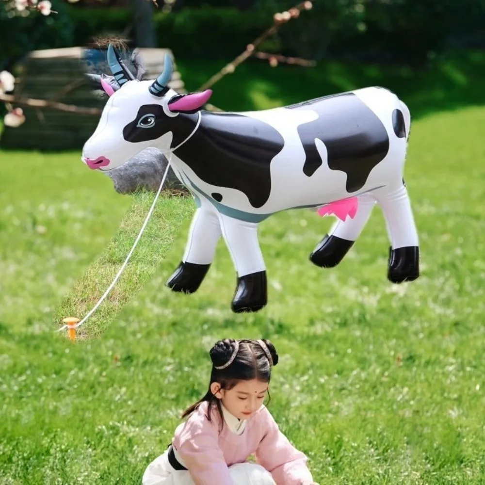 Farm Animals Inflatable Inflatable Cow Toy Lifelike Long Farm Inflatable Cow Decorative Giant Giant Blow Up Cow Gifts