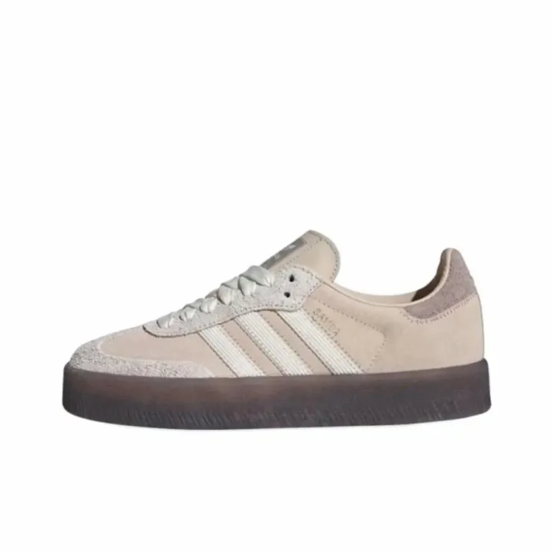 Adidas Originals SAMBAE JI3882 moda Casual Retro antideslizante resistente al desgaste zapatillas versátiles zapatos de skate para mujer