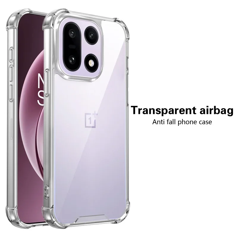 Coque transparente antichoc pour OnePlus 15 15R 13 13R 12 12R 11 11R 9 9R 8 8T 7 7T 6 6t Pro Nord 4 CE6 CE5 CE4 CE3 CE2