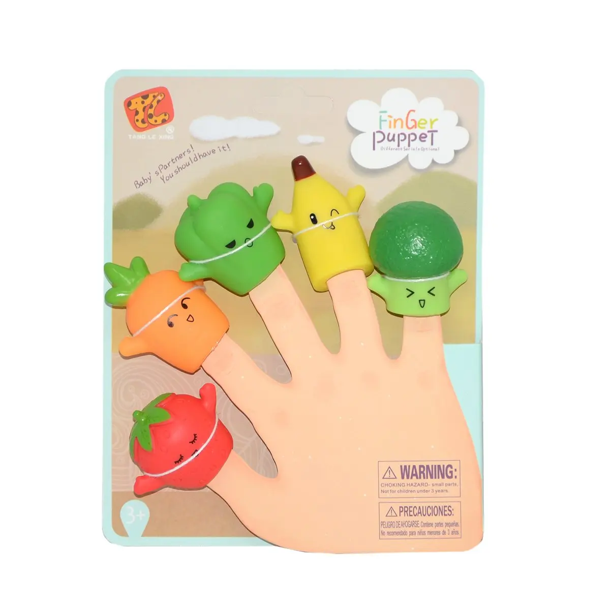 KZL-TL-32 red rock, vegetable fruit finger puppet