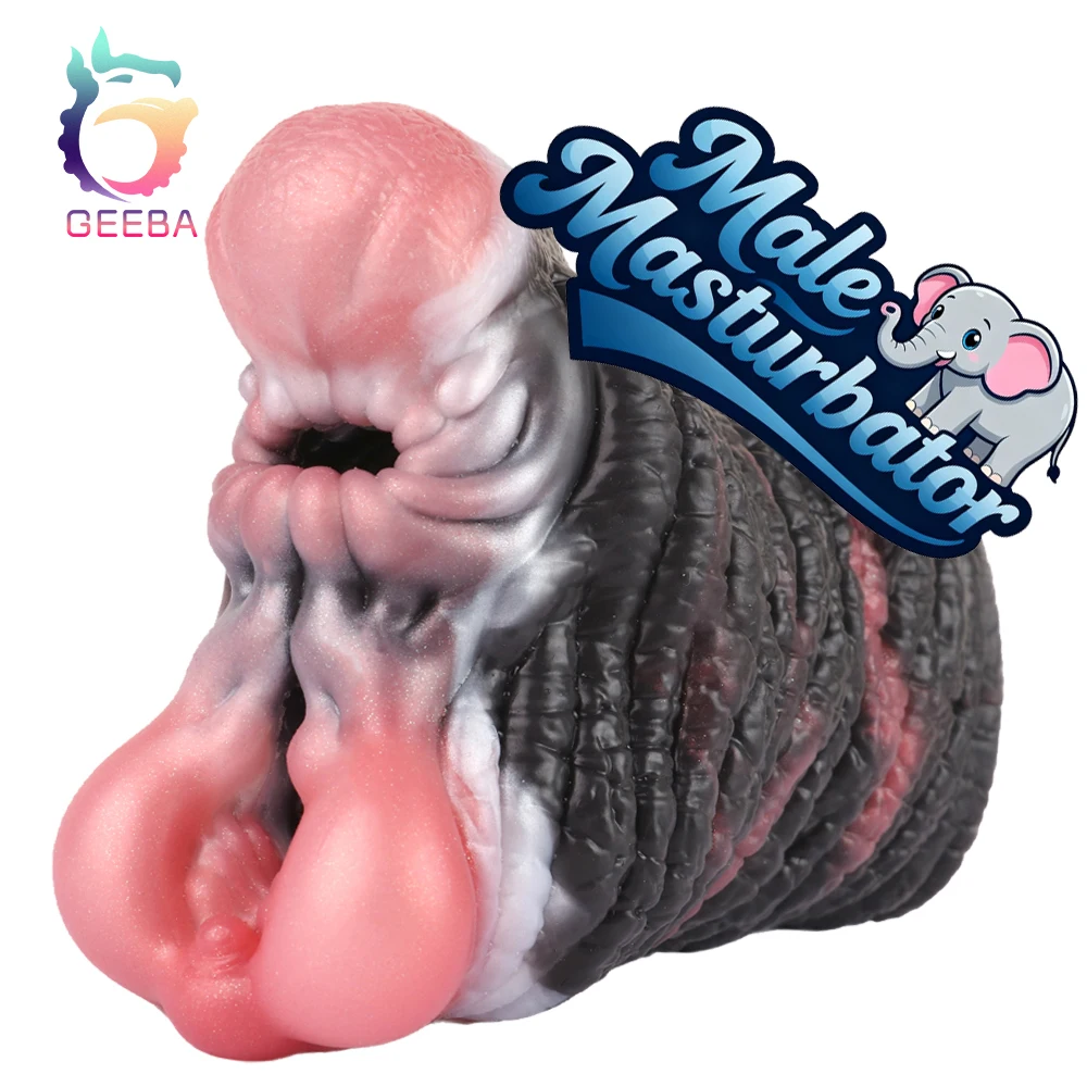 GEEBA الخيال الحيوان الفيلة كس ذكر الاستمناء سيليكون Onahole الكبار الجنس لعب واقعية المهبل جيب كس الرجال الضارب #1