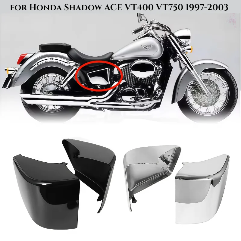

Motorcycle ABS battery side fairing cover for Honda Shadow ACE VT400 VT750 VT 400 750 1997-2003