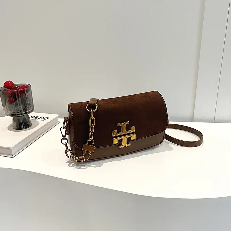 T B-Bolso cruzado de nicho francés para mujer, bandolera cuadrada pequeña y sencilla de estilo Retro, a la moda, para otoño e invierno, novedad de 2024