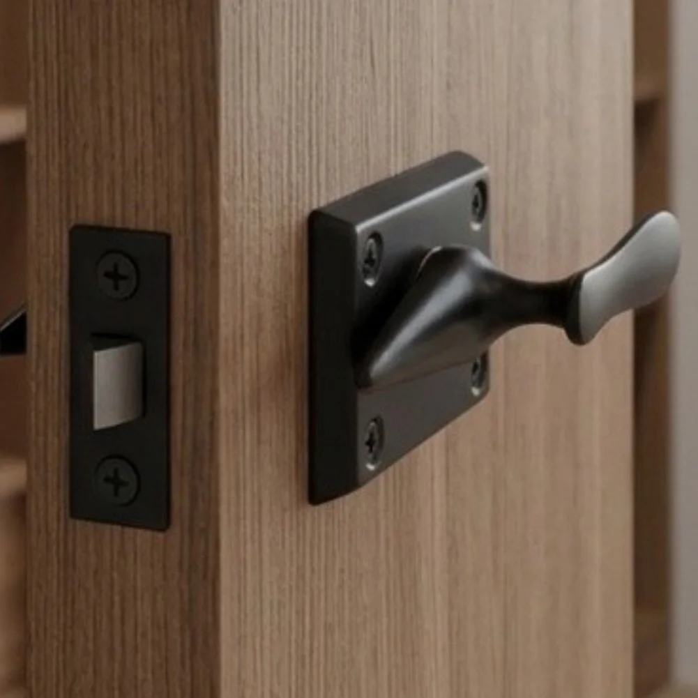 20 Unit Zinc Alloy Twist Latch Lock Pack for Easy Door Upgrade Fast Installation with Basic Tools No Special Routing Needed