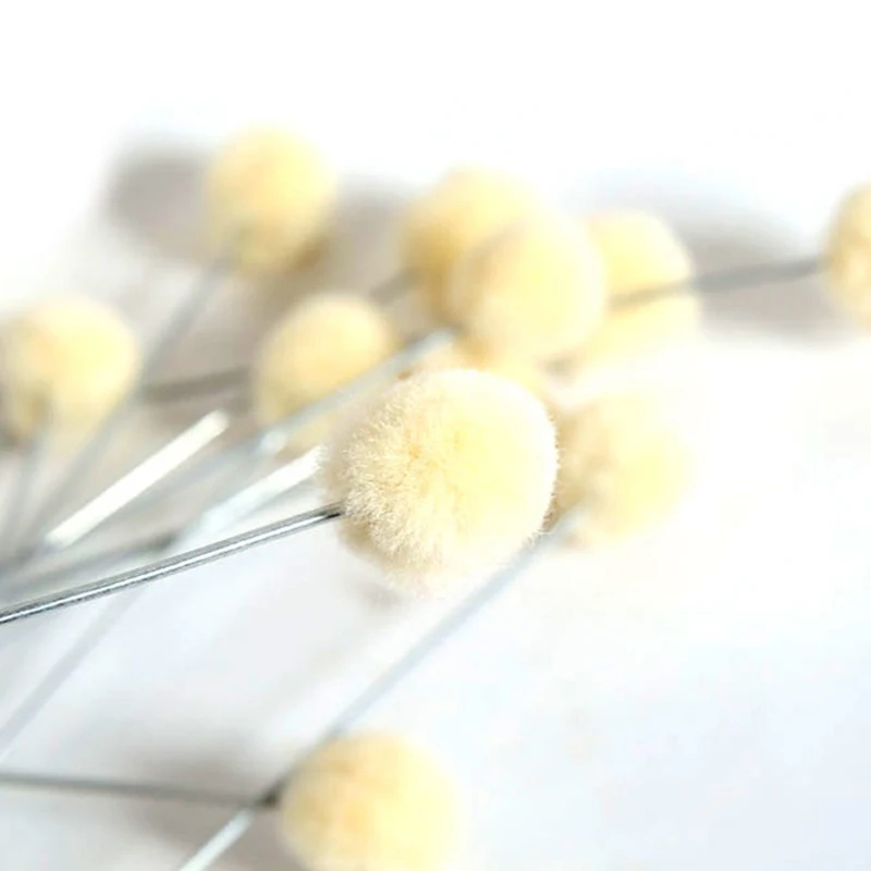 10pcs Wool Ball Brush DIY Daubers Assisted Dye Tool Wools Brush For Textile leather Leather Tools