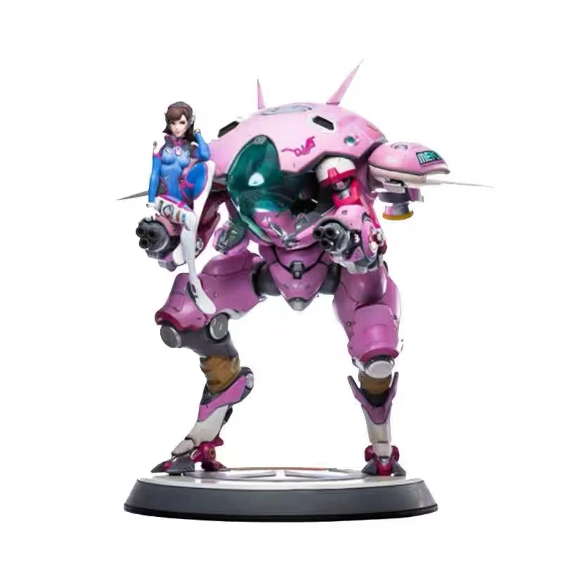 Original Overwatch Mecha hero Action Figures DVA Statue Anime Figure PVC Collectible Model Toys Ornaments Desktop Gifts In Stock