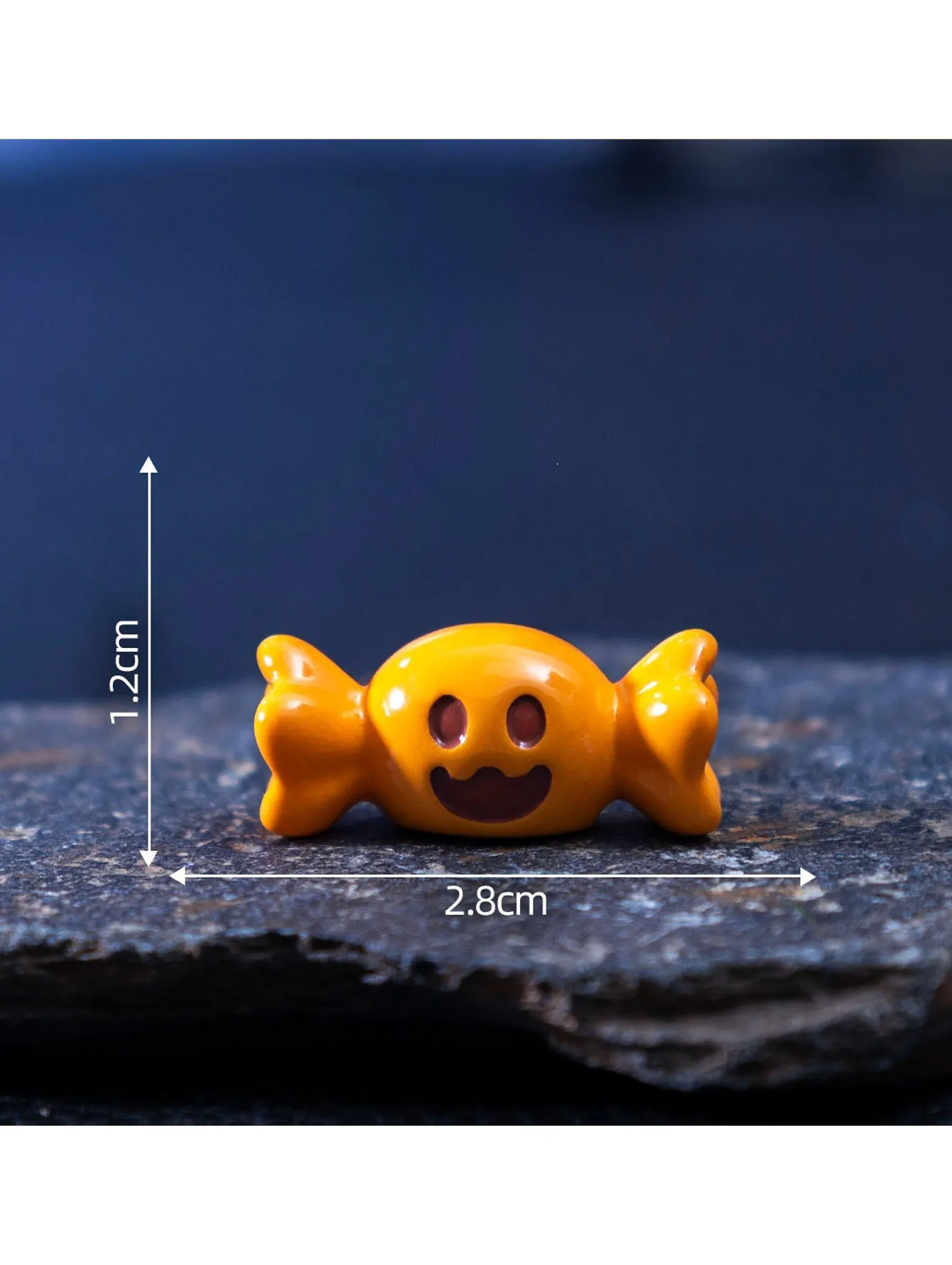 4/8-teiliges Halloween-Minifiguren-Set, Gruselige Harz-Dekorationen mit Kürbissen, Geistern und Totenköpfen für Party, Haus und Gartendekoration – Detail 6