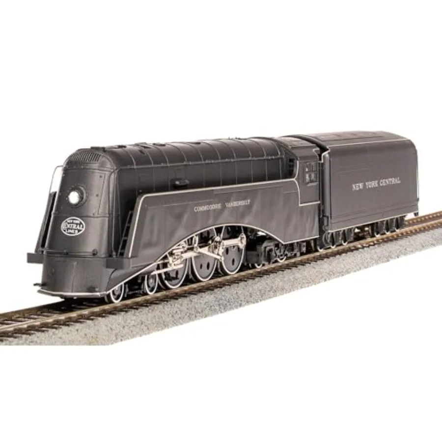 

HO Scale NYC Commodore Vanderbilt Hudson 5344 with Disk Drivers, Paragon4 Sound/DC/DCC for Model Railroading, Metal Body, Black