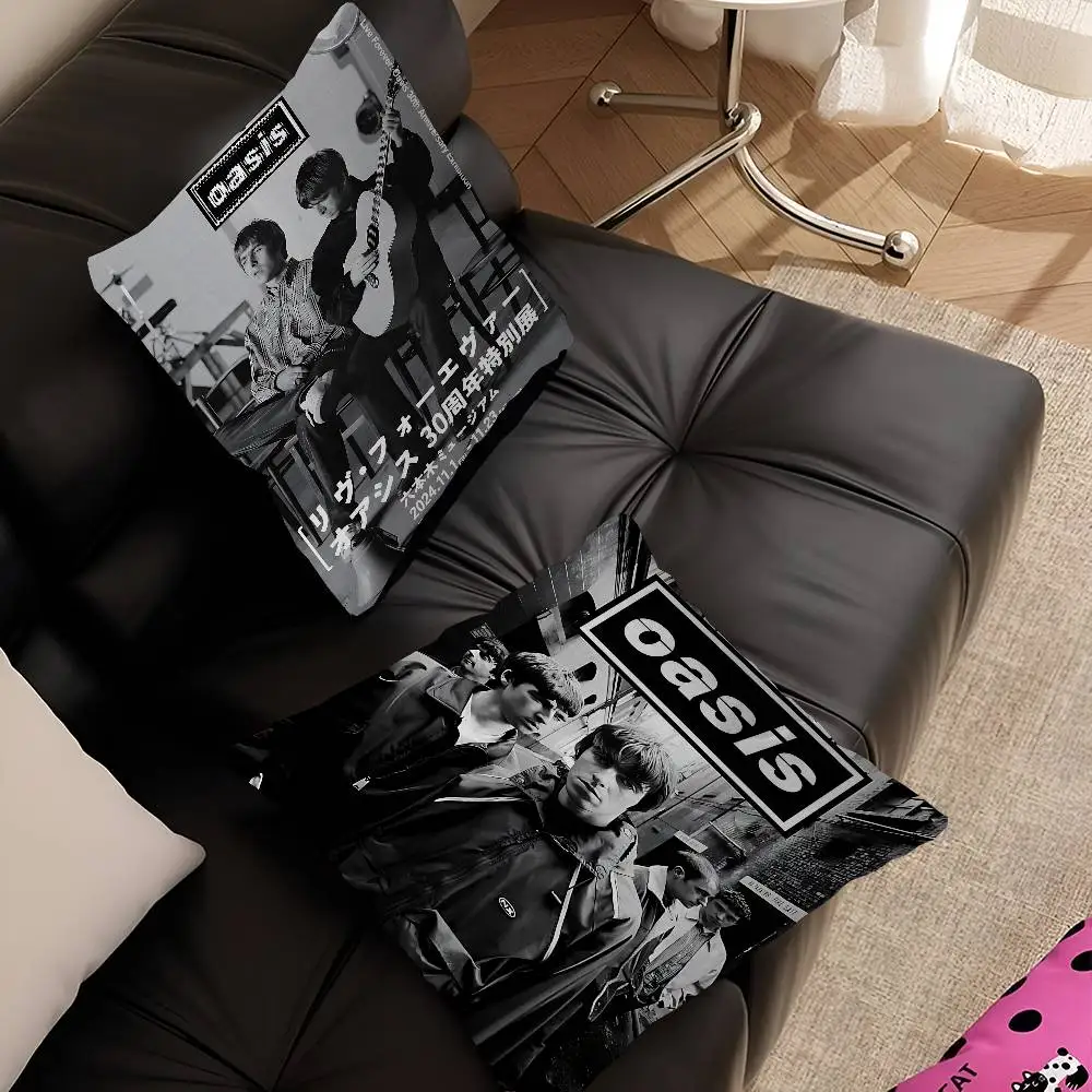 Band T-The R-Rain Cool O-Oasis Office Cushion Pillowcase Car Cushion Cover45X45CM Lumbar Pillowcase Sofa Pillowcover