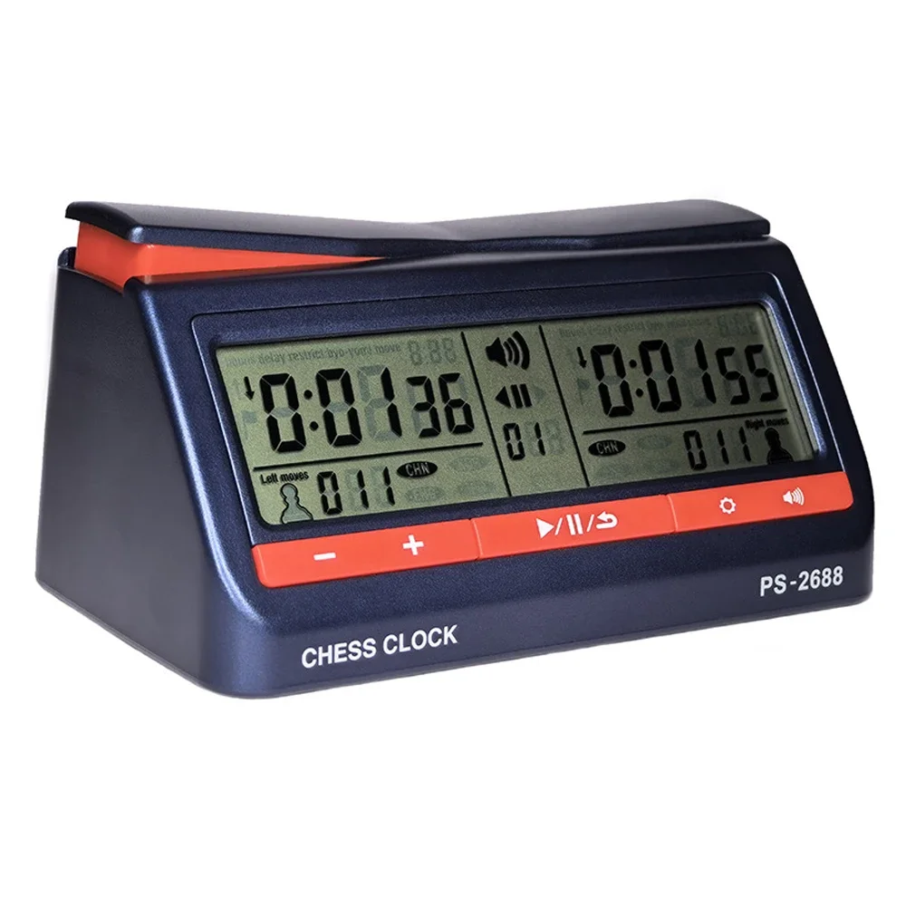 Digital Chess Clock LCD Screen ABS International Checkers Timer for Board Games and Chess I-Go Games And Other Games