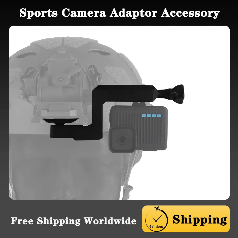 NVG Bracket Sports Camera Adapter Tactical Helmet Accessory Compatible With Wilcox G19/24/30/34/69/70Fit DJI IN360 Action Camera