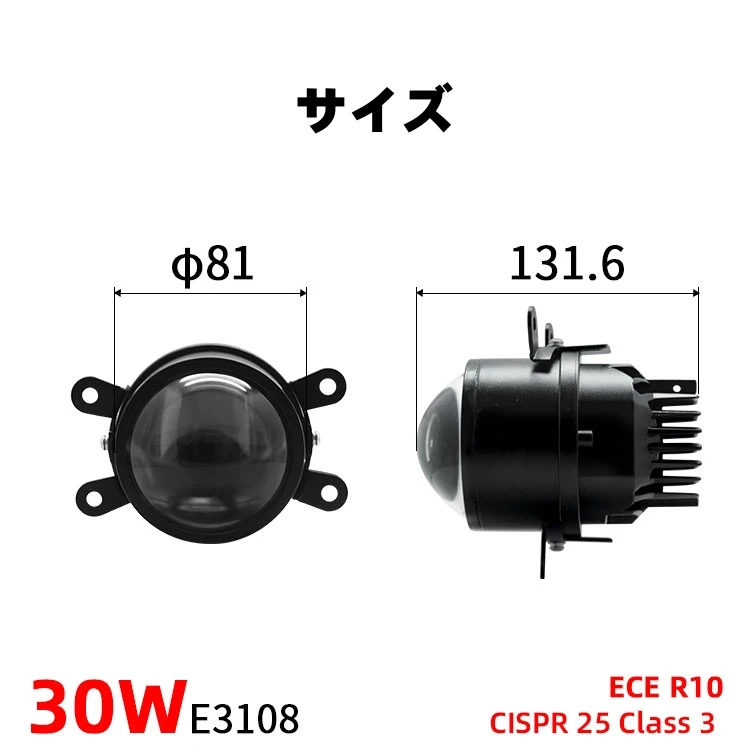 New 3 Inch Bi-LED Projector Lens Fog Lights LED Laser Car Headlight for Suzuki Jimny Swift Vitara 3.0 H11 Bulb Shape