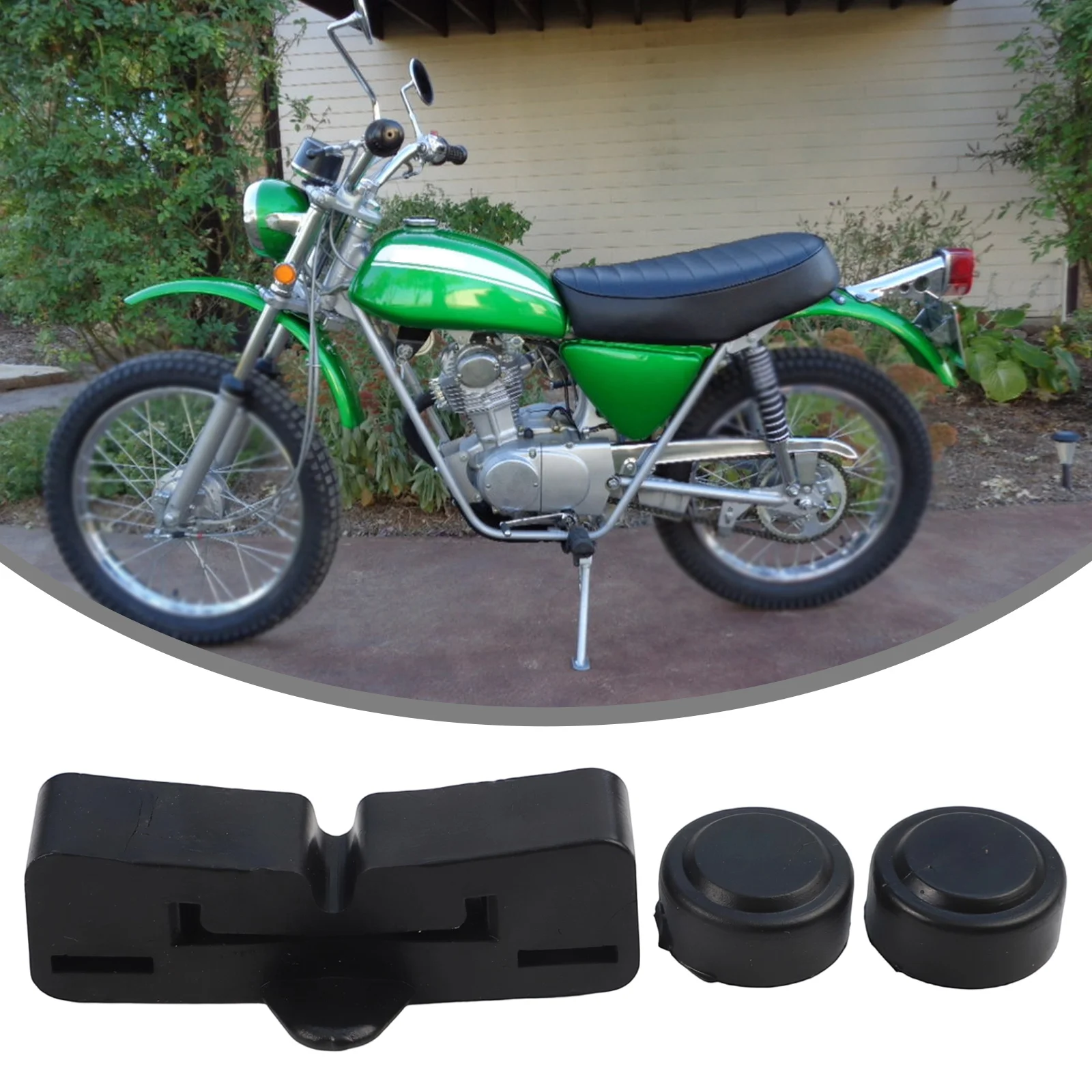 

Motorbike Parts High Quality Brand New Rear Gas Tank Holder Gas Tank Holder 85*20*26mm Black For SL90 SL125 CL125S