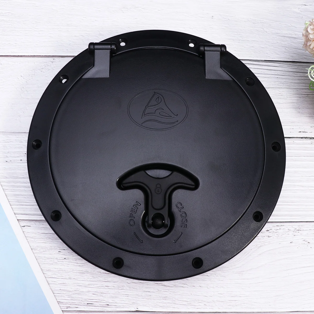 Inch Canoeing Rotary Hatchcover Canoeing Accessories Pocket Hatchcover Portable Hatch for Marine Inflatable Boat Deck Plate