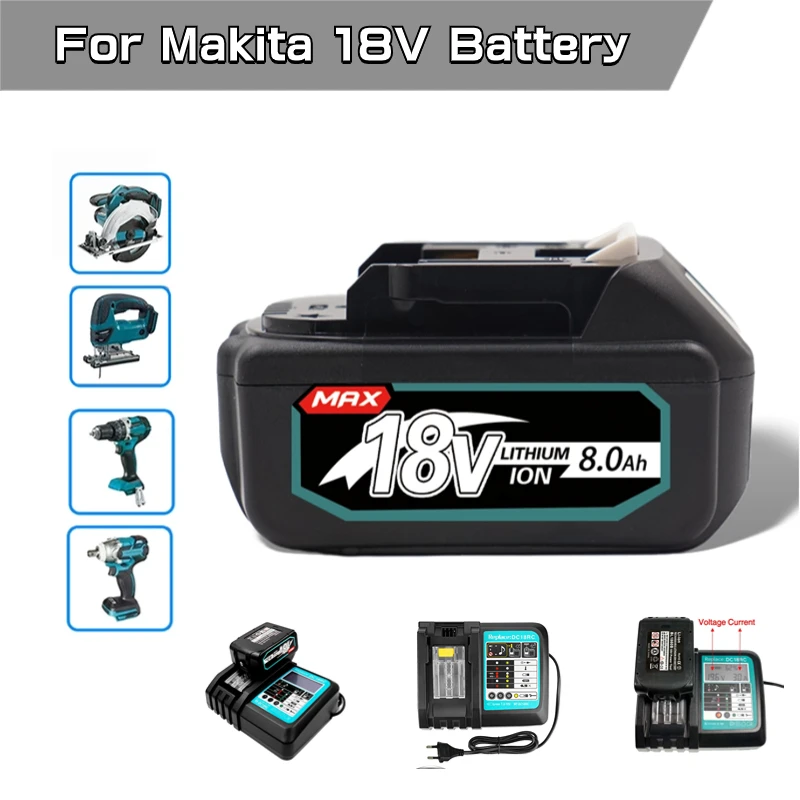 Special offer For Makita 18V battery  electric appliance 3Ah 6Ah 8Ah 12Ah BL1840 BL1850 BL1830 BL1860B LXT400 Rechargeable