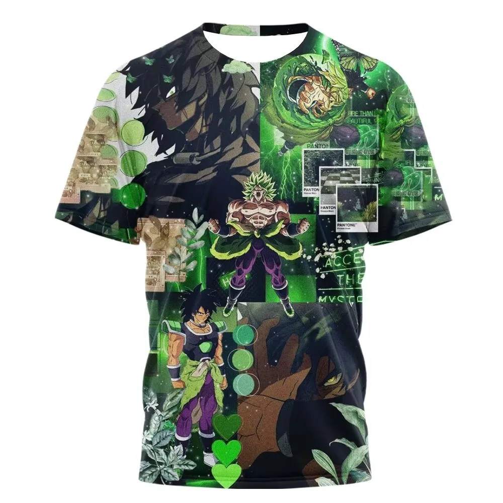 2026 Neue Familien-Partnerkleidung Dragon Ball Gogeta 3D-Druck Rundhals-T-Shirt, Anime Dual-Charakter Vollprint Freizeit-Oberteile – Detail 4